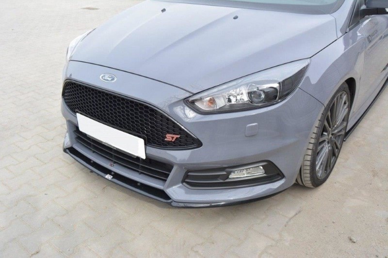 Voorspoiler Ford Focus ST Mk3 FL (Cupra) Glanzend Zwart