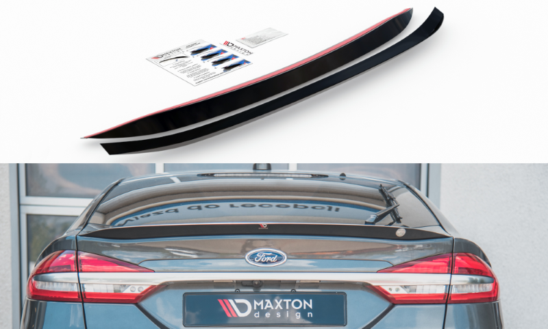 Spoilerkap Ford Mondeo Liftback Mk5 Facelift Glanzend Zwart Maxton