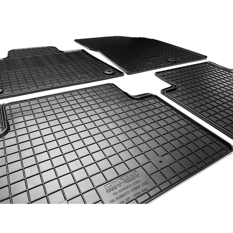 Rubber matten  Kia Sorento IV (MQ4) 2020- excl. Hybrid (4-delig + montagesysteem)