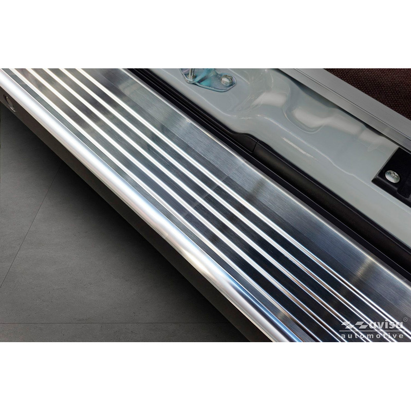 Avisa RVS Achterbumperprotector  Fiat Ducato III Facelift 2023- / Opel Movano III Facelift 2023- / Toyota Proace Max 2024- 'Ribs' (2 delen)