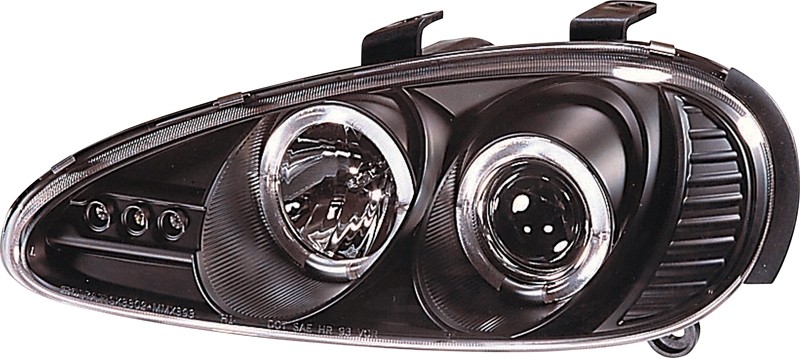 Faros con Angel Eyes rings Mazda MX-3 negro