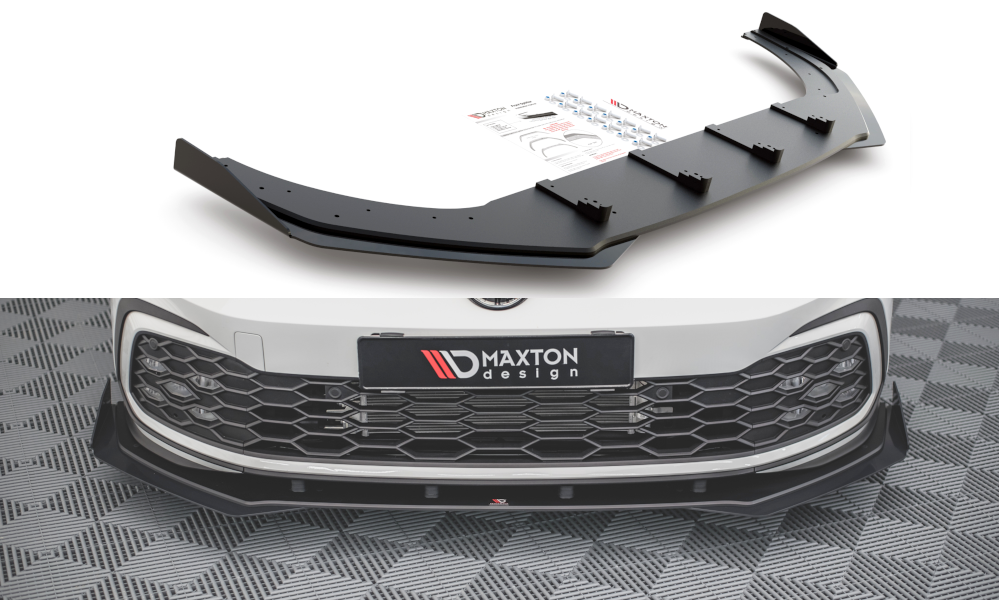 Voorspoiler met Canards Street Pro Volkswagen Golf 8 GTI / R-Line Maxton