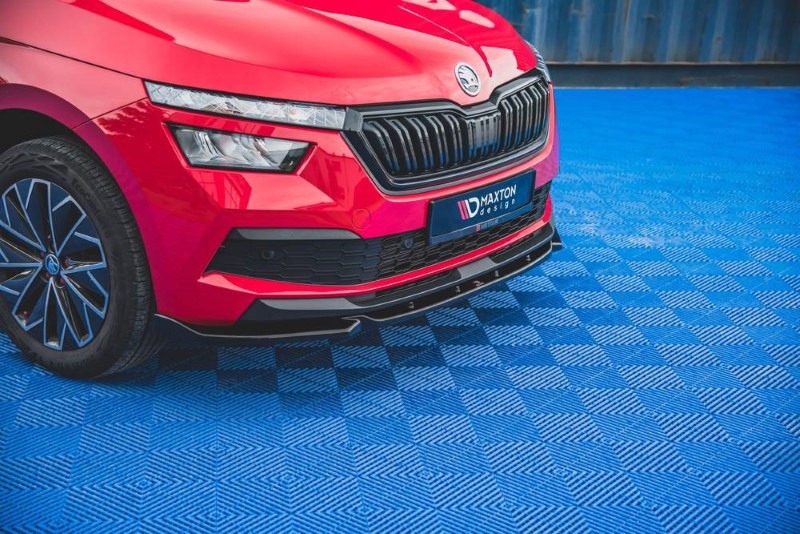 Voorspoiler Skoda Kamiq Maxton Design glans zwart V.1