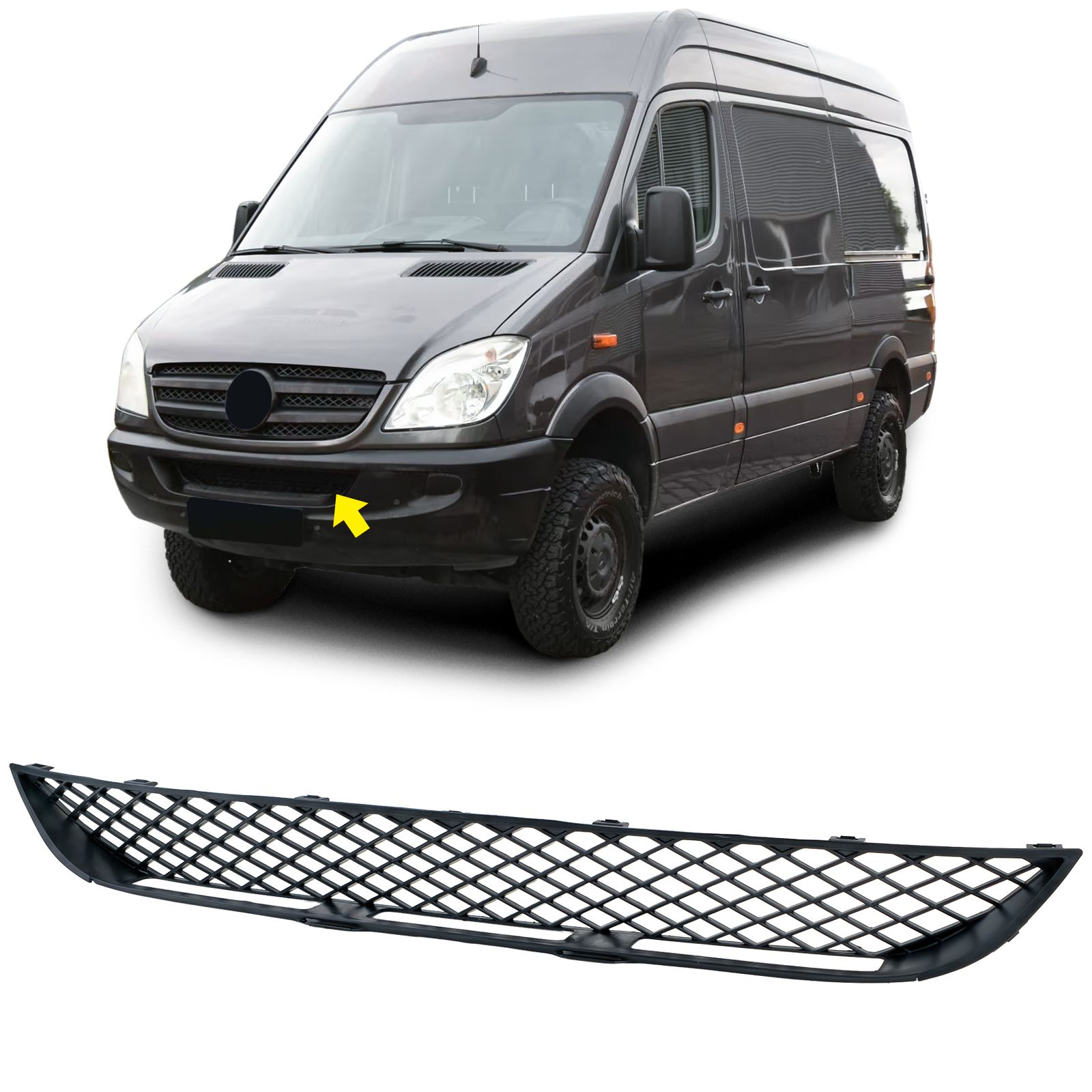 Grill midden Mercedes Sprinter W906 Vorfacelift 2006–2013