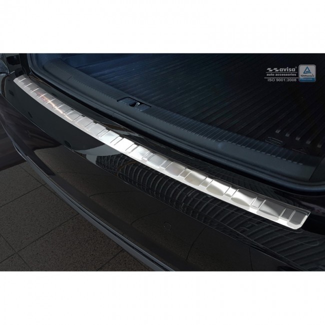 RVS Achterbumperprotector Audi A6 Sedan Facelift 2015- 'Ribs'
