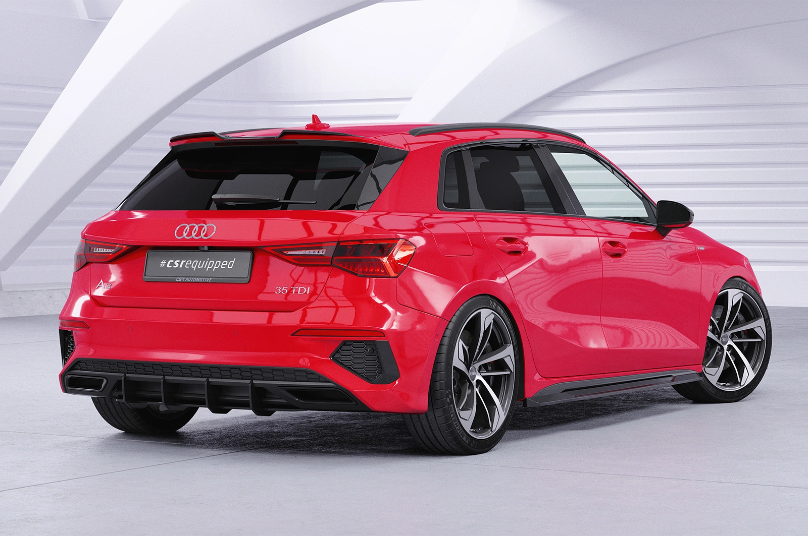 Achterspoiler Audi A3 Sportback S-Line/S3 (8Y) Glans Zwart 2020 – CSR Automotive