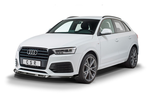 Voorspoiler Audi Q3 (8U) Glans Zwart