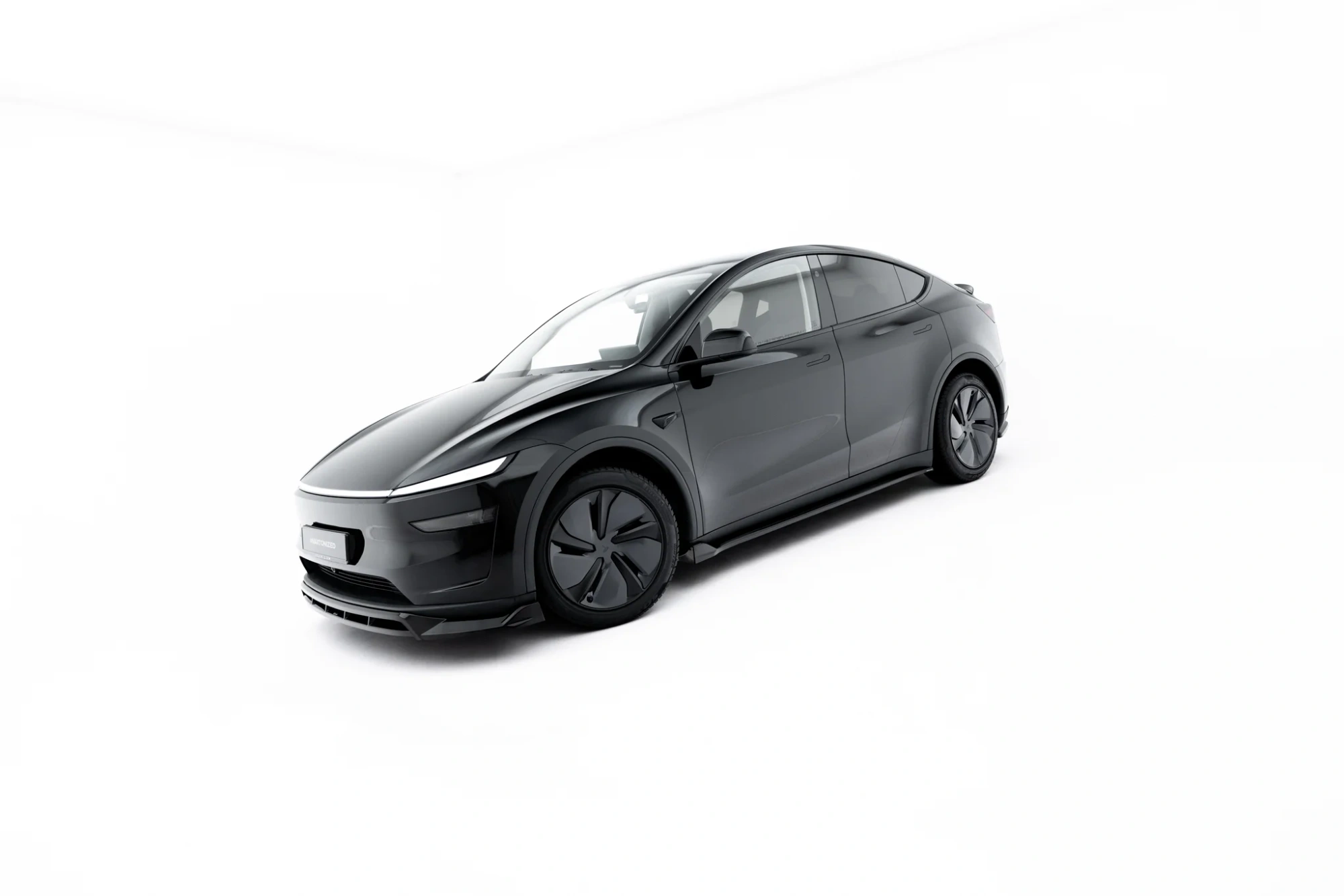 Voorspoiler Tesla Model Y Premium Mk1 Facelift Maxton Glans Zwart