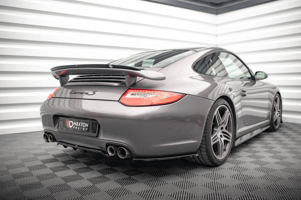 Diffuser Porsche 911 Carrera 997 Facelift 2009 - 2011 Maxton Glans Zwart