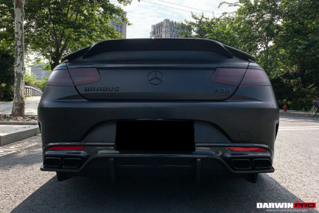 Mercedes Benz C217 S63/S65 AMG Coupe BKSS Style Carbon Fiber Diffuser 2014-2021