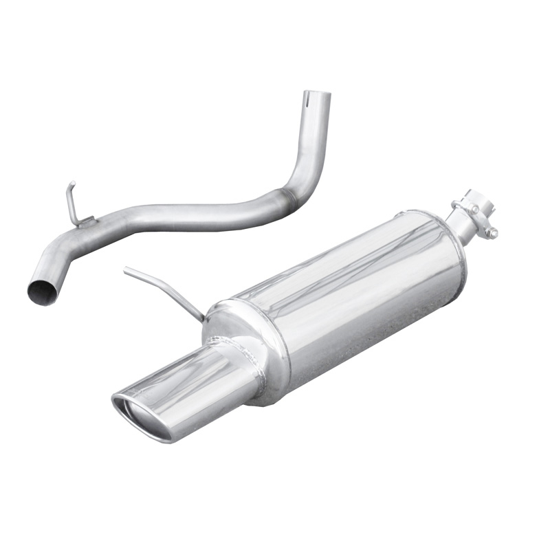 100% RVS Sportuitlaat  Volkswagen Golf IV 2.0 8v (116pk) 1998- 120x80mm