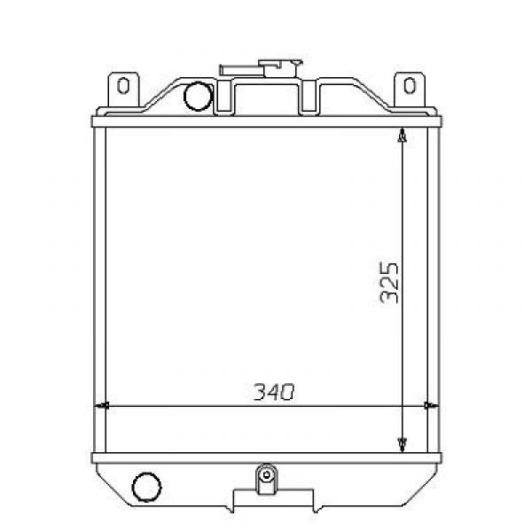 Radiator SWIFT SF413 89-94 330x325 4 CYL1.3