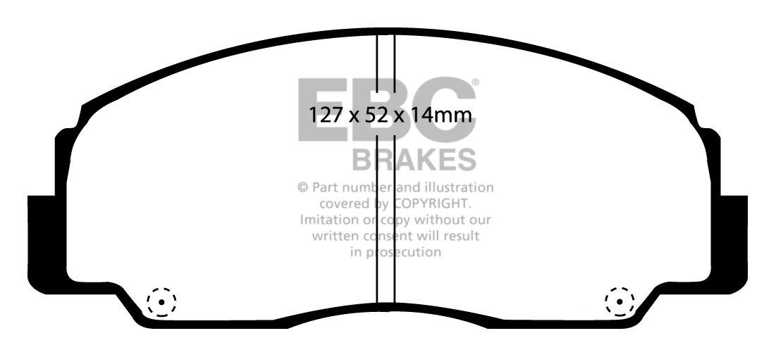 EBC Brakes DAIHATSU Fourtrak/Rugger 2.0 (F80 F85 F87) 89-92 Remb