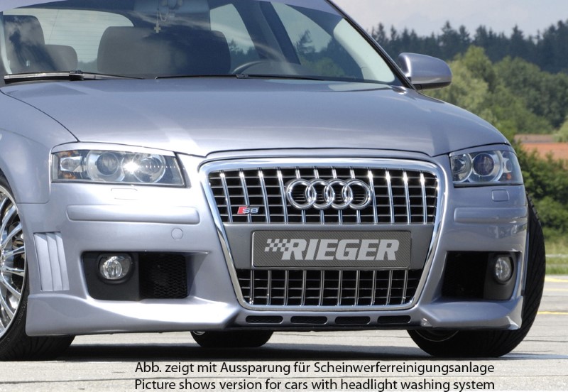 Voorbumper Audi A3 8P nieuw design Rieger