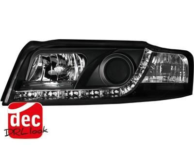 Faros Audi A4 8E Los ojos del Diablo Dayline negro