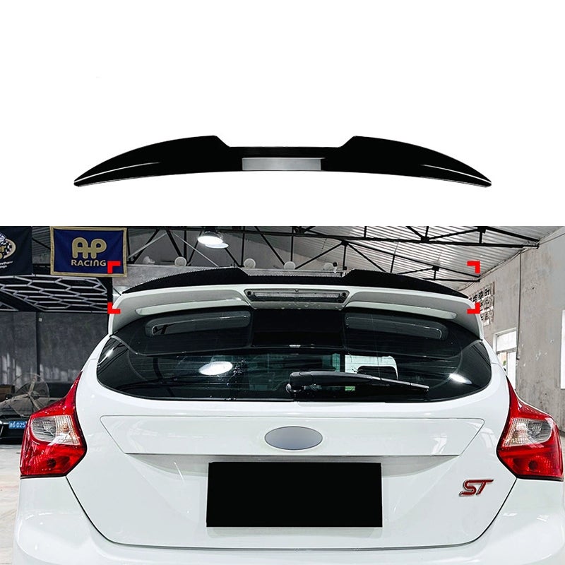 Dakspoiler (Spoiler Cap)  Ford Focus III HB 5-deurs ST & ST-Line 2011-2018 (ABS Glanzend zwart)
