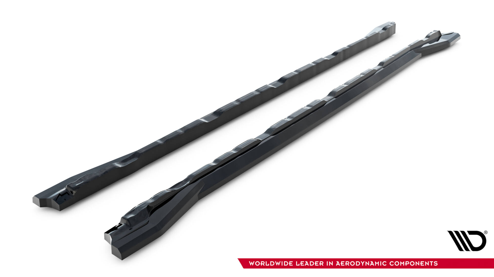 Zijskirts Volkswagen Atlas R-Line MK1 Facelift 2 Maxton Glanzend zwart