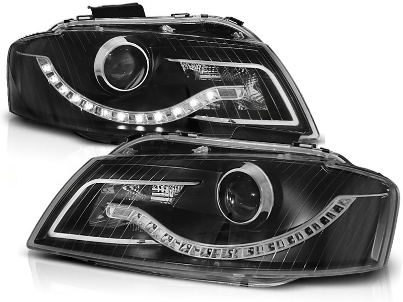 Faros Audi A3 8P LED Los ojos del Diablo Dayline negro