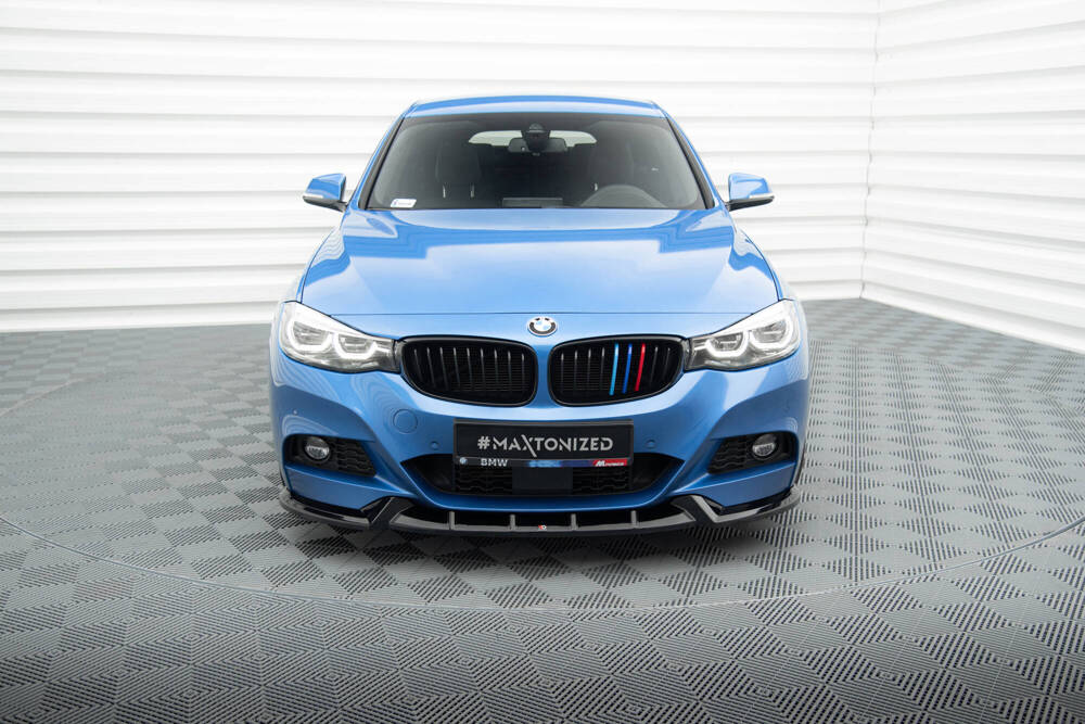 Voorspoiler V.1 BMW 3 Serie M Pakket GT F34 FL Maxton Glans Zwart
