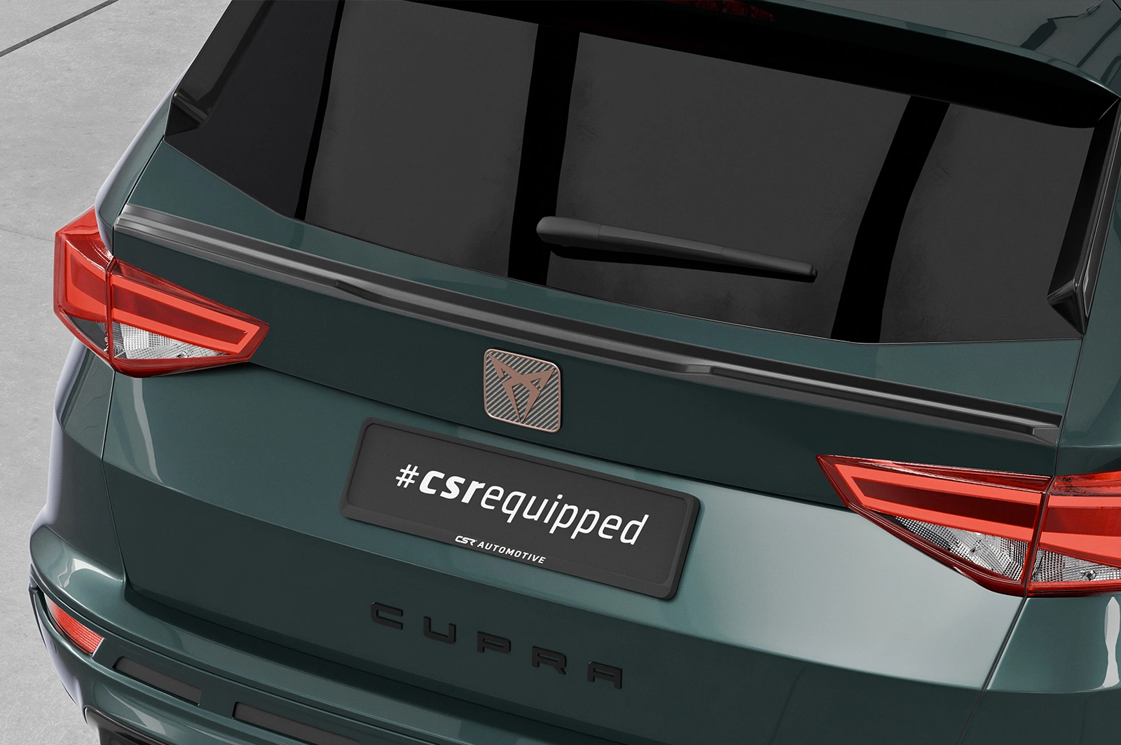 Achterspoiler Cupra / Seat Ateca glans zwart