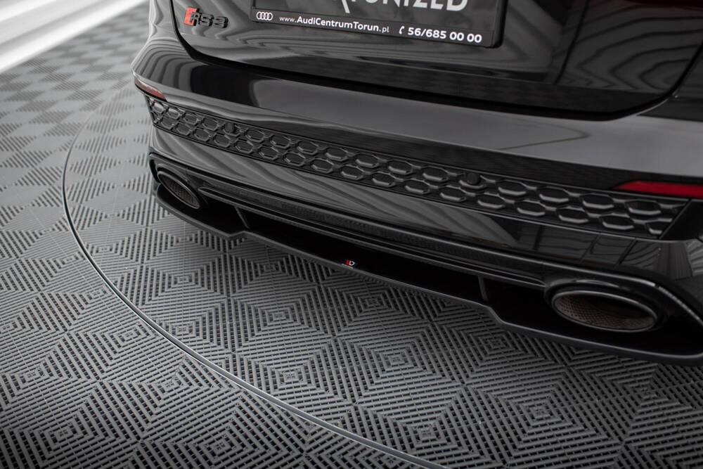 Diffuser Audi RS3 8Y Sportback Maxton Glans Zwart
