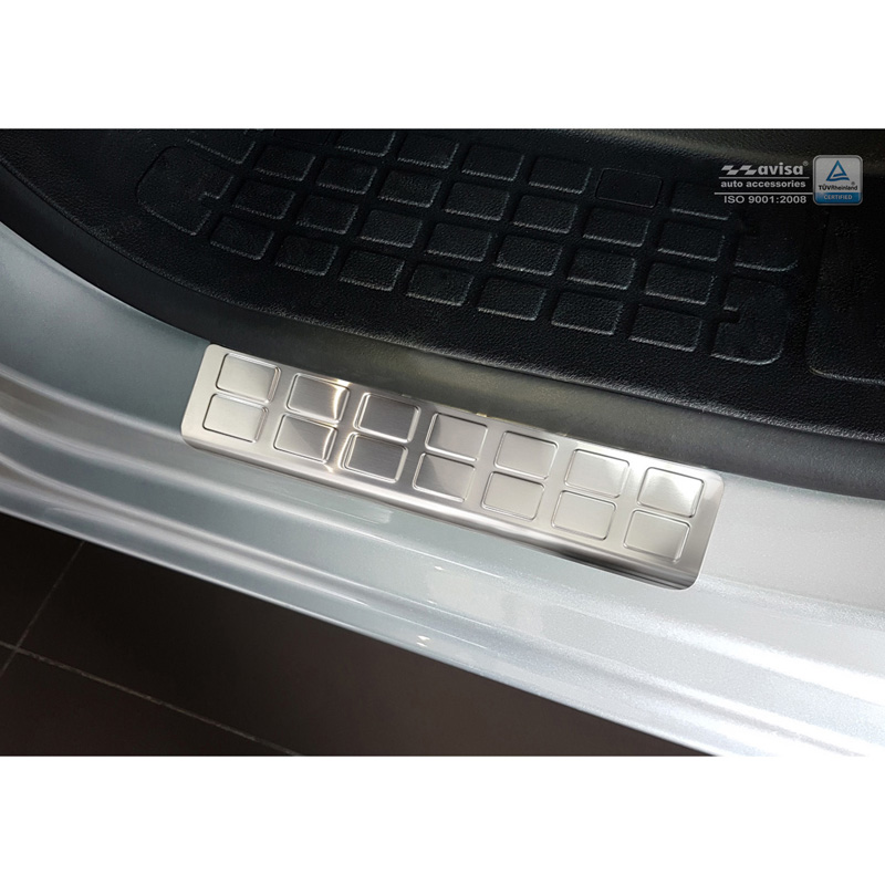 RVS Instaplijsten  Citroën Jumpy & Spacetourer / Peugeot Expert & Traveller / Toyota Proace 2016- / Opel Vivaro / Zafira Life 2019- & Fiat Scudo / Ulysse 2022- - 'Rectangles' - 2-delig voorportieren