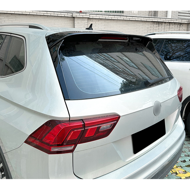 Dakspoiler (Spoiler Cap)  Volkswagen Tiguan II 2016-2024 excl. R/R-Line 3-delig (ABS Glanzend zwart)