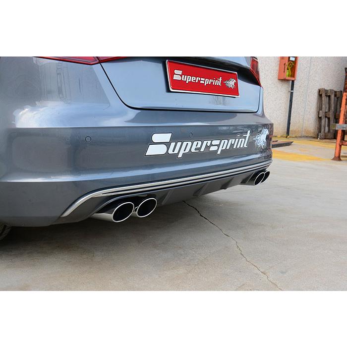AUDI A3 8VA SPORTBACK QUATTRO Facelift 2.0 TFSi (190 Hp) 2016 Endpipe kit 100x75 Right + 100x75 Left
