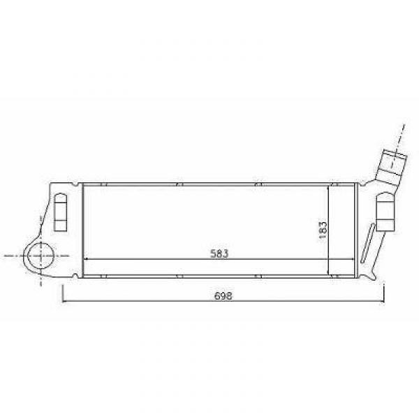 Intercooler MEGANE 02->> 584x187 SCENIC 1.9DCILOGAN 1.5DCI