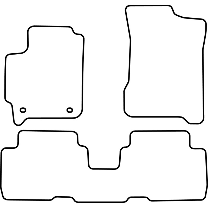 Automatten Velours  Kia Carens 2002-2006 (5 personen)