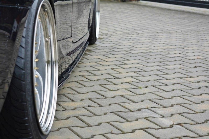 Zijskirts Diffusers BMW 3 E92 M-PACK FACELIFT Glanzend Zwart