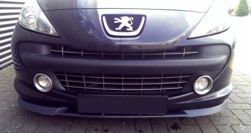 Voorspoiler Peugeot 207 Maxton Design glans zwart preface