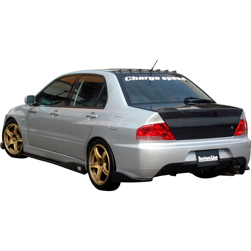 Chargespeed Achterbumperskirt  Mitsubishi Lancer EVO9 CT9A BottomLine (FRP)