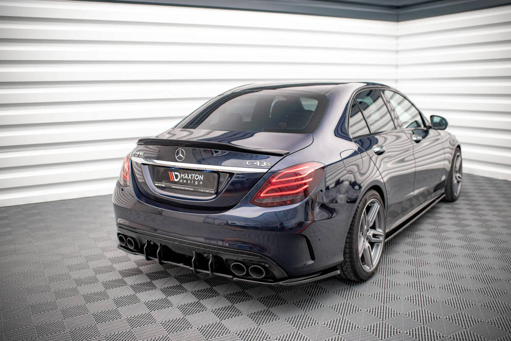 Zijdiffuser Mercedes C43 AMG W205 Facelift Maxton Glans Zwart