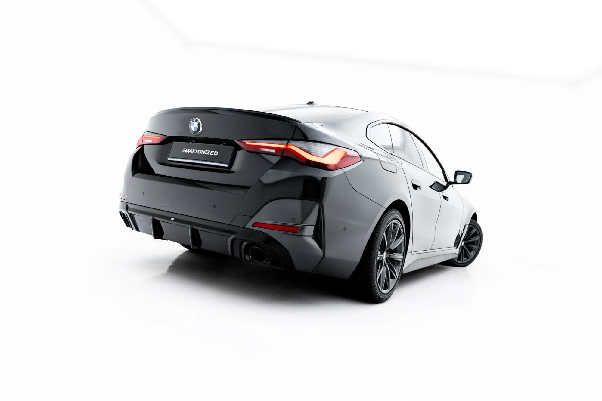 Achter Diffuser BMW 4 M-Pack Gran Coupe G26 Maxton Glanzend zwart
