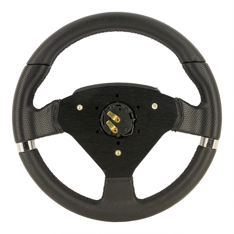 Simoni Racing Universeel Sportstuur Montecarlo - Zwart Eco-Leder - Diameter 320mm
