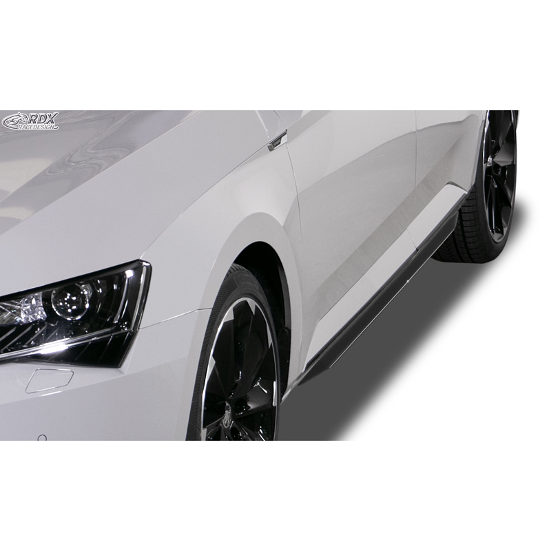 Sideskirts 'Slim'  Skoda Superb 3V Sedan/Kombi 2015- (ABS zwart glanzend)