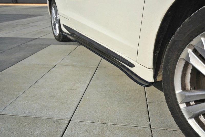 Zijskirts Diffusers Honda CR-Z Glanzend Zwart