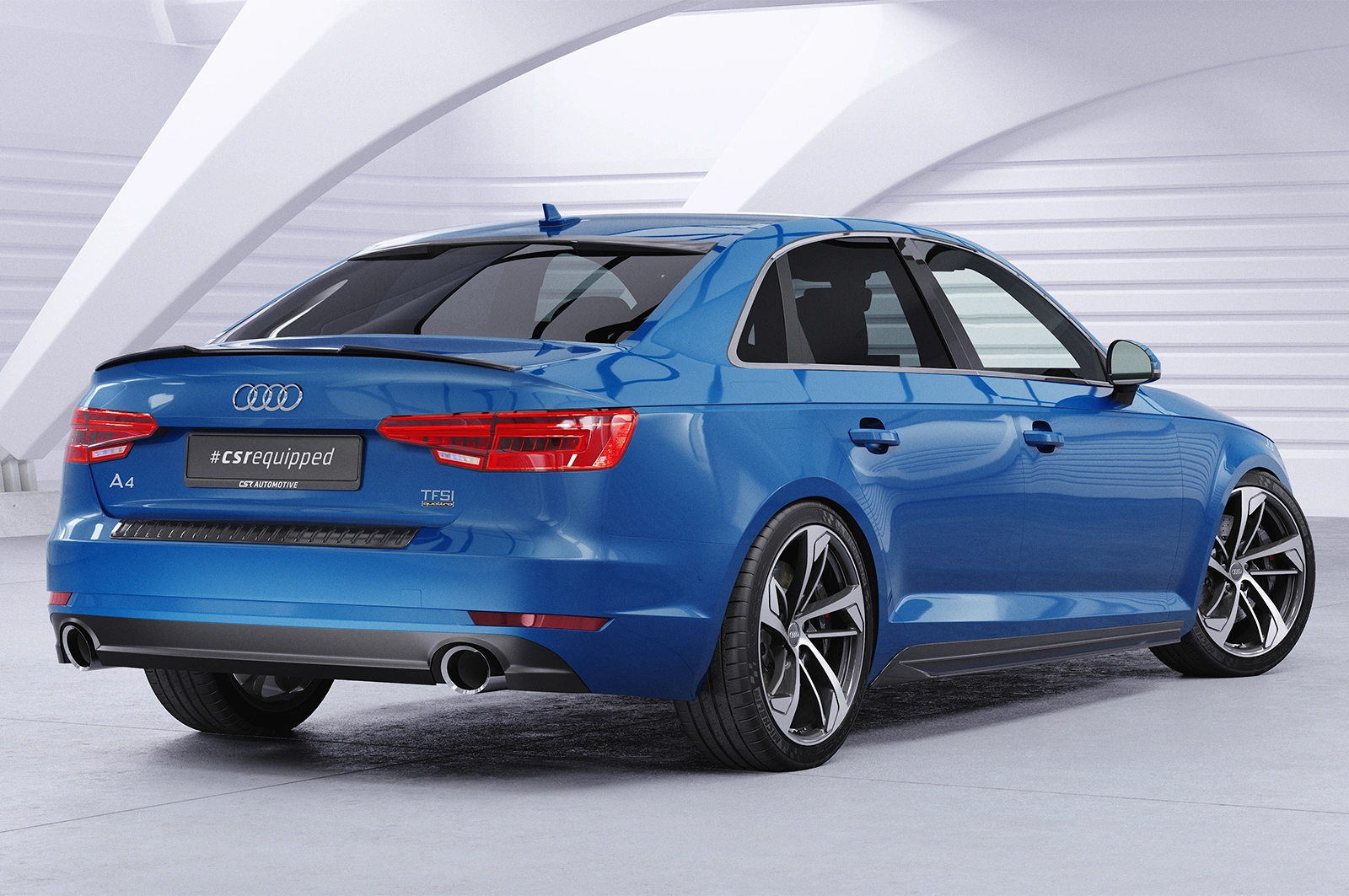 Achterspoiler Audi A4 B9 (Typ 8W) Limousine Glans Zwart – CSR Automotive