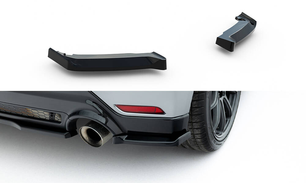 Achterzij spoilers Toyota GR Yaris MK4 Facelift Maxton Glanzend zwart