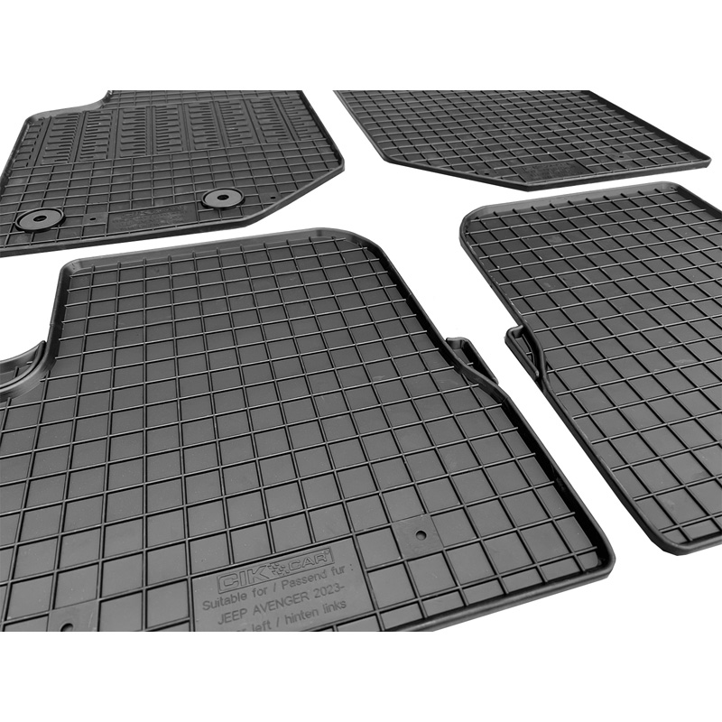 Rubber matten  Jeep Avenger (benzine) 2023- (4-delig + montagesysteem)