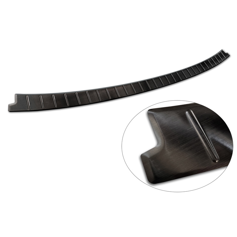 Zwart RVS Achterbumperprotector  Dacia Jogger 2022- 'Ribs'