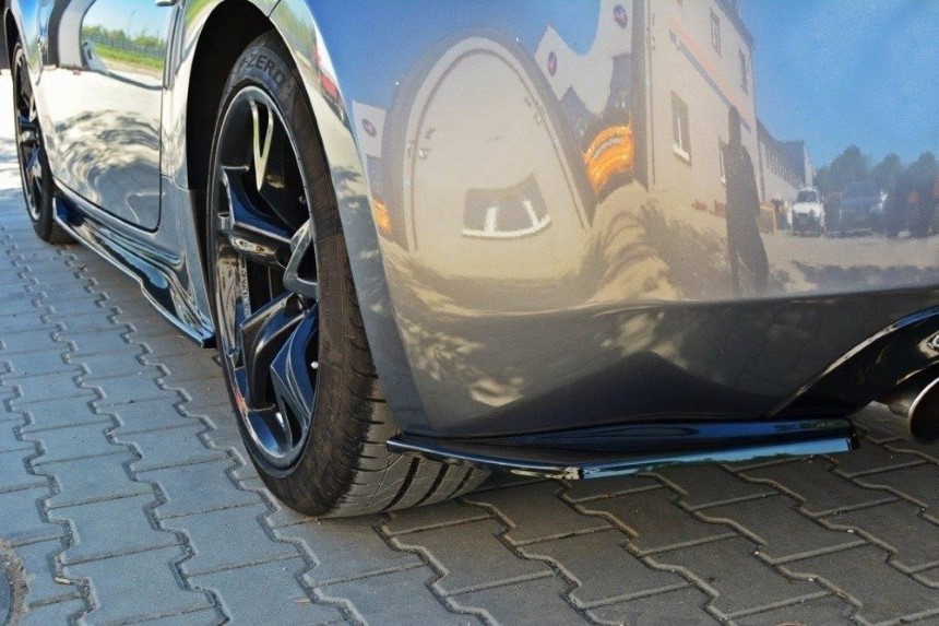 Achterzijde skirts Nissan 370Z Maxton Design glans zwart