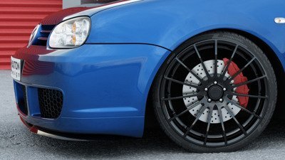 Voorbumperlip VW Golf 4 R32 Cupra-look Glans Zwart