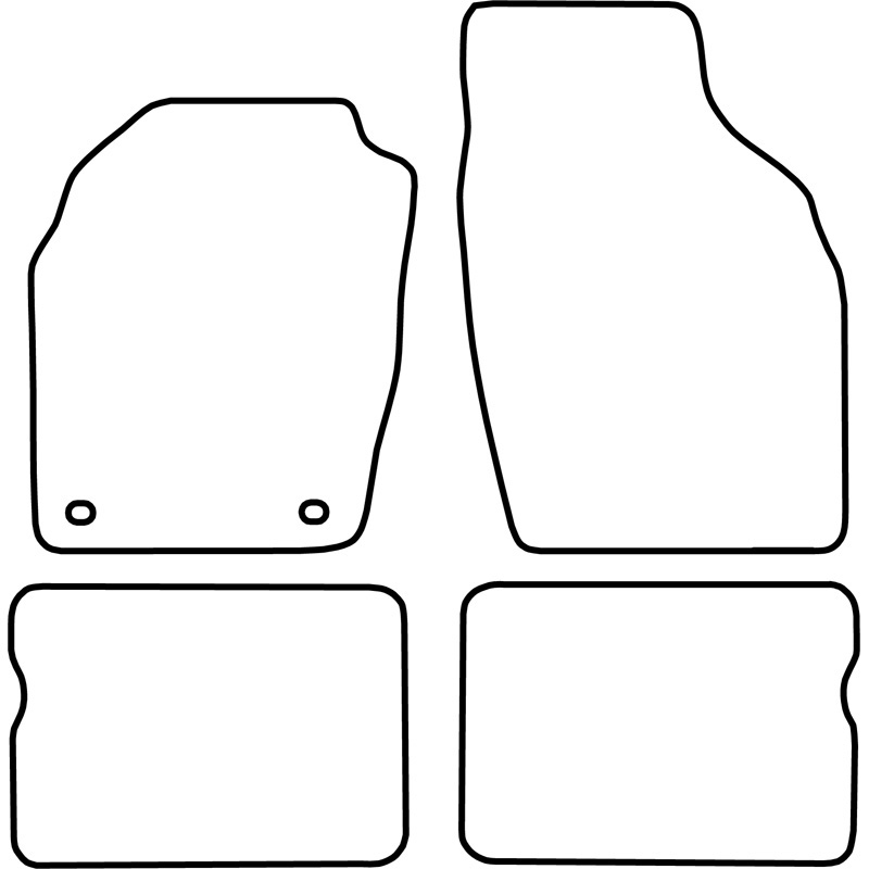 Automatten Velours  Opel Agila 2000-2002