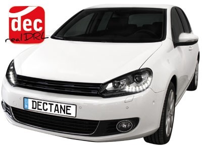 Headlights VW Golf VI Devil Eyes Dlite LED black