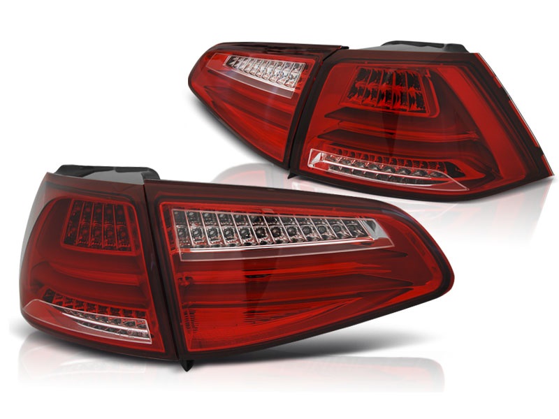 Taillights VW Golf VII red/Smoke Lightbar