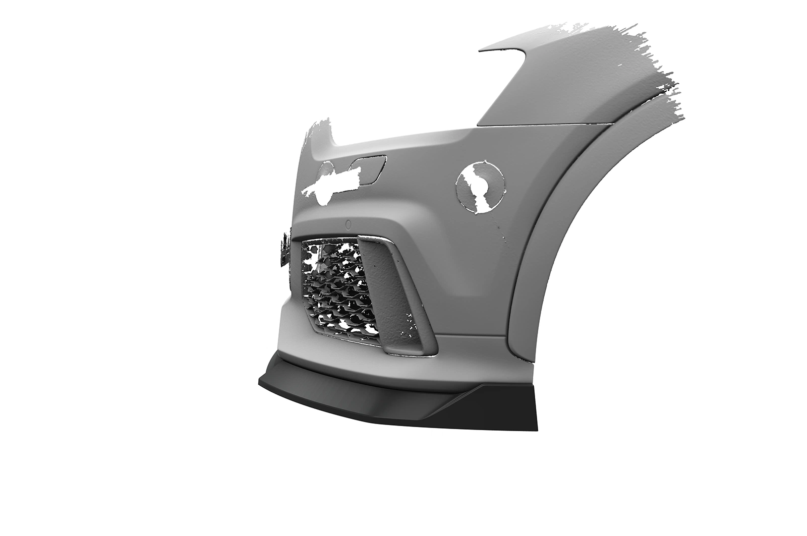Voorspoiler Audi RSQ3 glans zwart