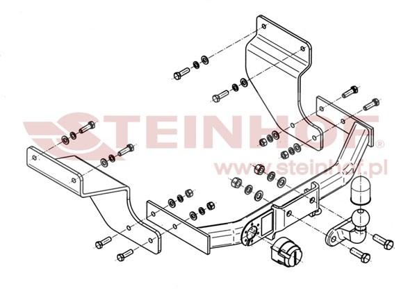Trekhaak Ford Transit Connect 2003-2013