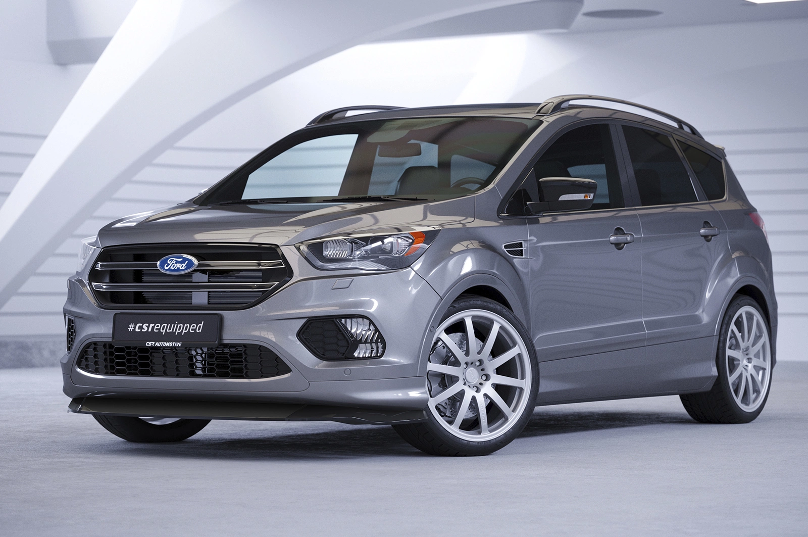 Voorspoiler Ford Kuga 2 2016–2019 (Facelift) – CSR Automotive – Glans Zwart
